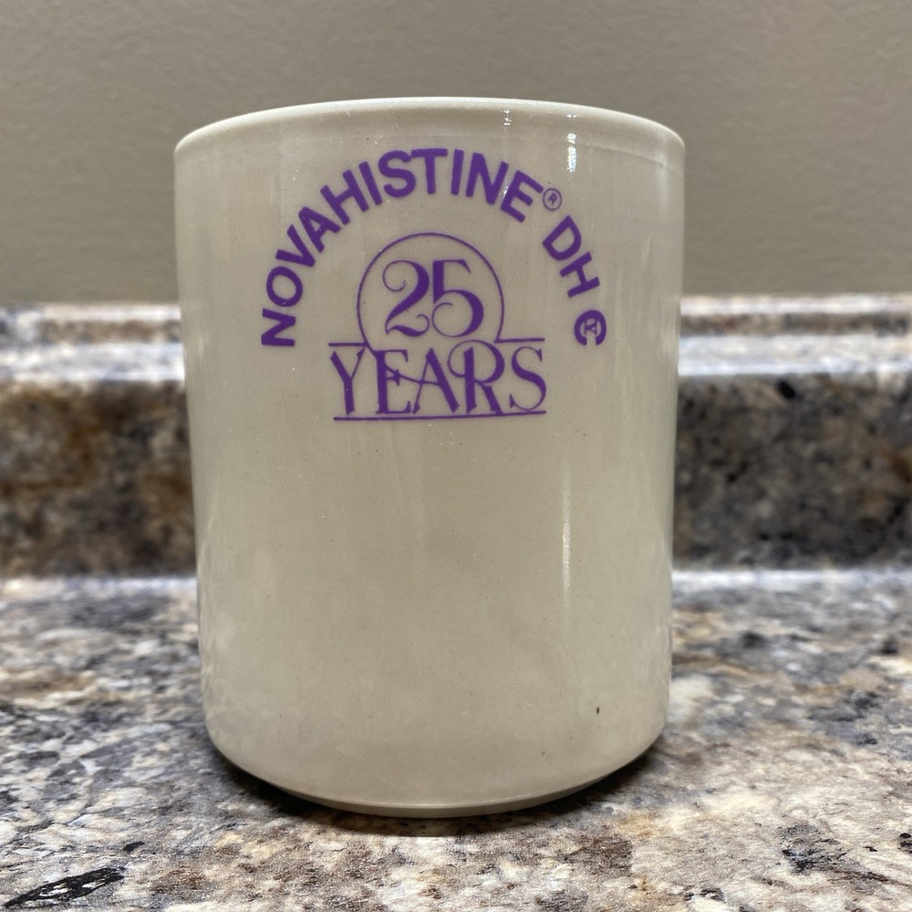 Novahistine DH Coffee Mug Cup 12oz Discontinued Promo Pharma Drug Advertising