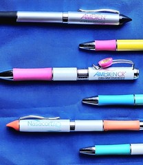 NEW 6 Heavy METAL Premium DRUG Rep Pharmaceutical Ink PENS Ambien CR Nasacort +