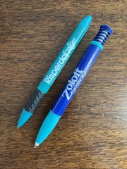 Lot of 2 Drug Rep ZOLOFT & RISPERDAL Collectible Pharmaceutical Pens Working