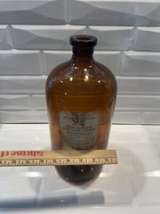 ELIXIR ELI LILLY INDIANAPOLIS Drug Store Apothecary Old One Gallon Brown Bottle