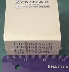 Zovirax Pharmaceutical Drug Rep Promo Post It Notes 2.75 inch Square