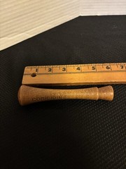 Vintage Coricidin Wooden Advertising Pestle 4” Apothecary Pharmacy