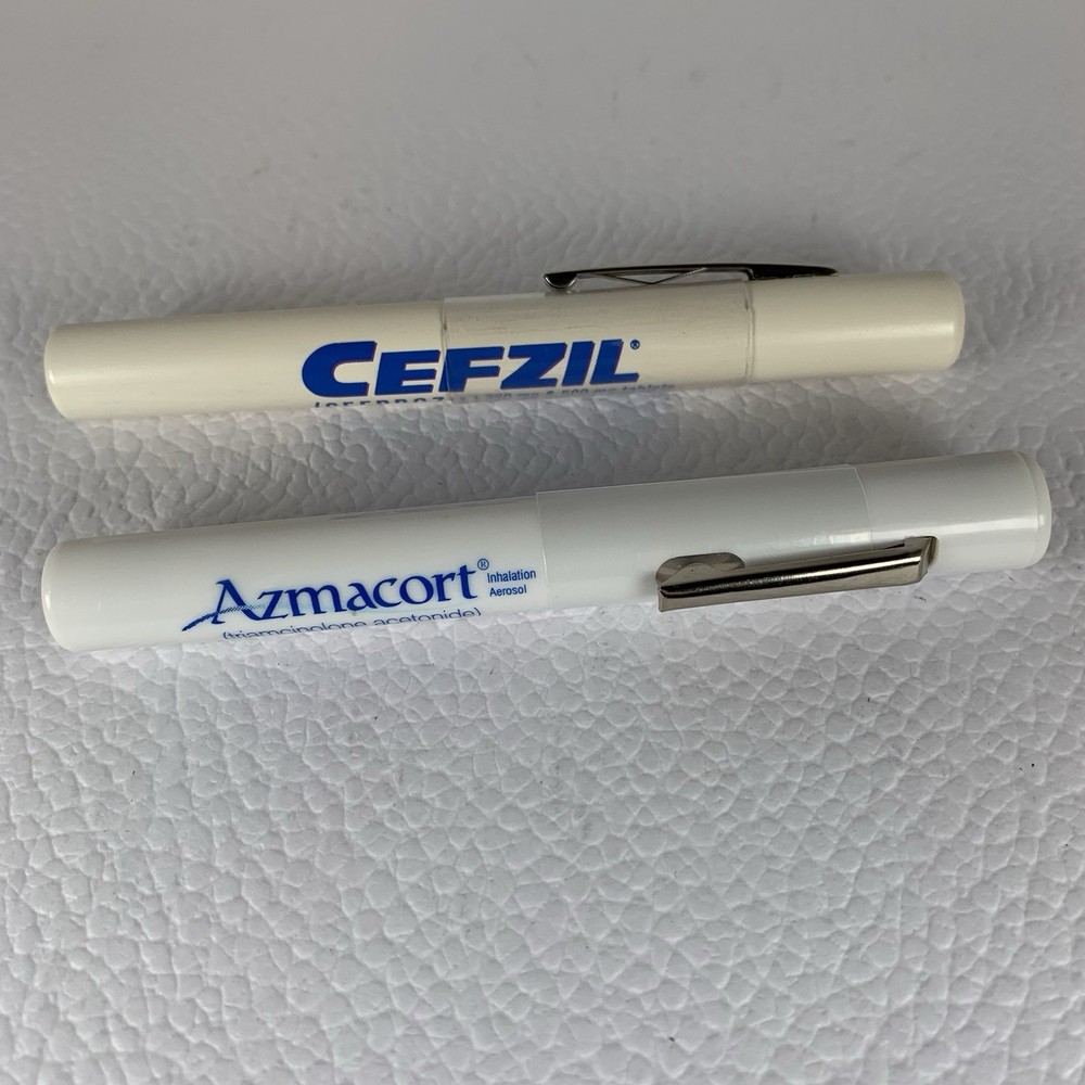 Azmacort Cefzil Drug Rep Pharmaceutical Promo Advertising Penlight Do Not Work
