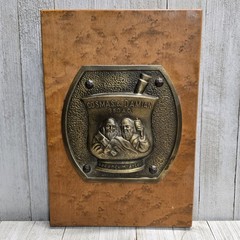 Cosmas & Damian Secundum Artem 350 AD Wooden Plaque