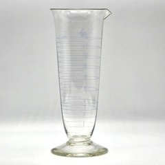 Laboratory Pharmacy VTG Measuring Vessel Flask 16oz Max K EXAX USA Blown Glass