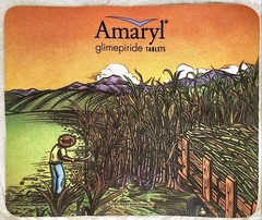 „AMARYL“ Pen/Pencil Holder & Mousepad – Vintage Pharmaceutical Advertising