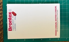 Vintage Drug Rep Pharmaceutical Promo Medical Ad Tablet 4” x 6” – Brontex