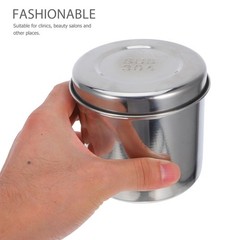 Stainless Steel Storage Jar, Gauze Dressing Unguent Holder 3.54 Inch, Profess…