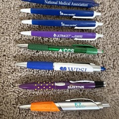 13 – Plastic & Metal Pharmaceutical Drug Rep Pens Medical – Collectible – Rare