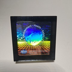 Commemorative Plaque Award For Pfizer Dedication of an OSP/WWTF July 1995.