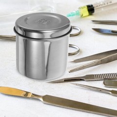 Stainless Steel Storage Jar, Gauze Dressing Unguent Holder 3.54 Inch, Profess…
