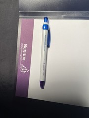9 (Nine) Nexium Pharmaceutical New Drug Rep Pens, Notepad, and Mini Binders