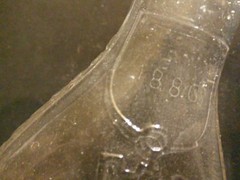 Antique Glass Baby Bottle J. Grandjean 1880