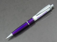 Exceptional Faslodex Metal PEN Drug Rep Pharmaceutical Promo Metallic Purple
