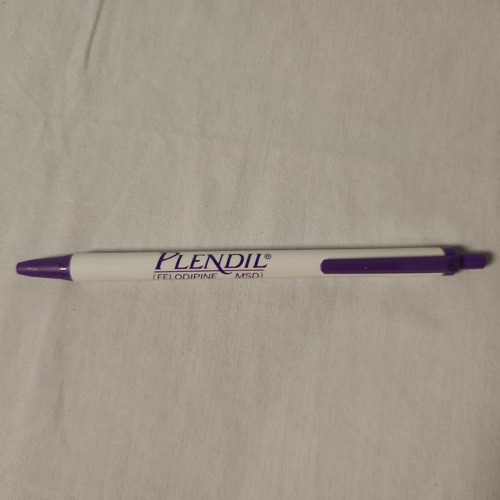 Plendil Felodipine Merk Sharp And Dohme Drug Rep Ink Pen Non Writing VTG Rare
