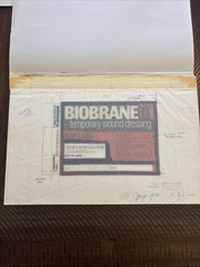 Lot Of 5 BIOBRANE II Signed Original Label Art Works Winthrop Pharma w/ Booklet