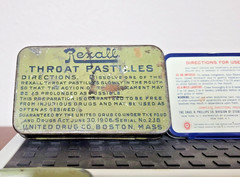 Vintage -Unique- 9 medicine advertising tins Rexall, Fixaco, Laymon’s +6