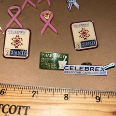 Lot of 15 Pharmacy Pharmacist Pins: Celebrex Breast Cancer Deep Vein Thrombosis