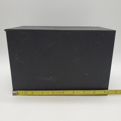 Vintage Black Metal Drugpak Rx Prescription Record File Pharmacy Box, Apothecary