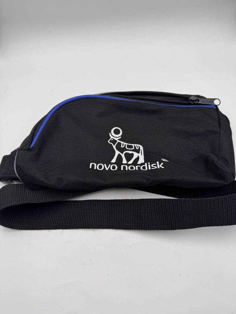 Novo Nordisk Sling Crossbody Bag Gemline Pharma Promo GLP-1 Black Blue