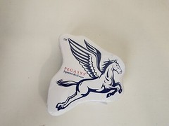 pharmaceutical drug rep collectibles Pegasys towel in plastic. Roche