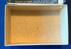 RX PRESCRIPTION CARDBOARD BOX, 1941. „The Prescription Shop“ Mason City, Iowa.