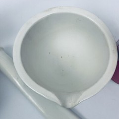 Vintage Apothecary Lot Pyrex Acid Coors Mortar Pestle Porcelain Science Lab