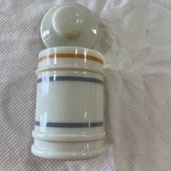 Vintage Darvon Compound-65 Apothecary Pharmaceutical Custard Glass Jar with Lid
