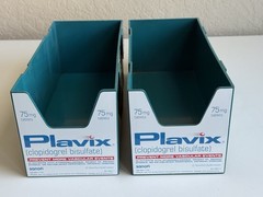 Lot 2! Plavix Pharmaceutical Drug Rep Pen Holder Bin Display Storage Container