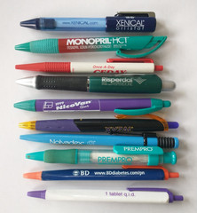 Lot of 10 Pharmacy Drug Representative Pens – Untested- Lot 1