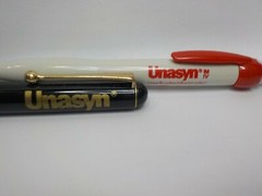 ROERIG UNASYN DRUG REP PEN LOT OF 2 METAL & PLASTIC