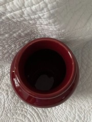 Apothecary Jar, Eli Lily „Lactucarium“(Wild Lettuce) Pharmaceutical Burgundy Red