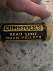RARE VINTAGE Comstock’s Worm Pellets Quackery FULL Contents