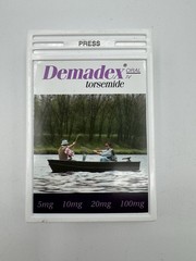 Vintage Demadex Roche Magnet Clip Drug Rep Fishing Graphic 1990s