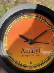 AMARYL GLIMEPIRIDE TABLETS PHARMACEUTICAL DIABETES DRUG REP CLOCK – WORKING