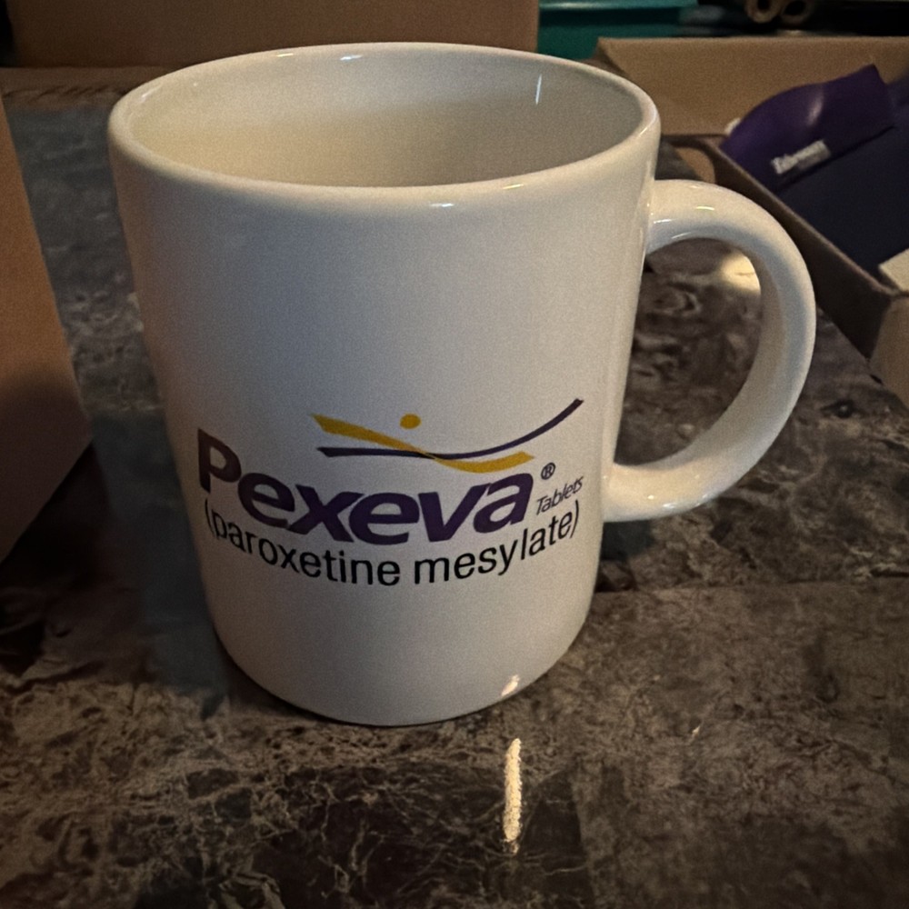 Pexeva Drug Rep Promo Mug 2000s New In Box