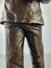 XL Bronze Apothecary Pharmacist Pharmacy Statue Trophy Award Figure Vtg