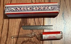 Vintage Nalline Hydrochloride Empty Apothecary Box Merck 1950s Complete Display