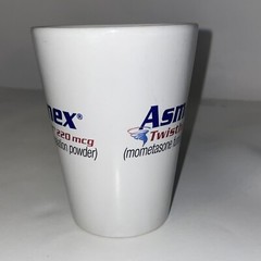 Asmanex Asthma Advertising Coffee Mug Cup Pharmaceutical Prescription Drug Rep