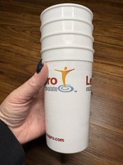 Lexapro Pharmaceutical RX Rep Promotional Plastic Drinking Cups Set of 4