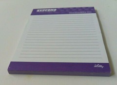 ZYPREXA (4″ X 6″) Pharmaceutical DRUG REP POST-IT NOTE PAD – PURPLE