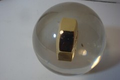 Inderal Ayerst prescription paperweight acrylic used 3 inch diameter
