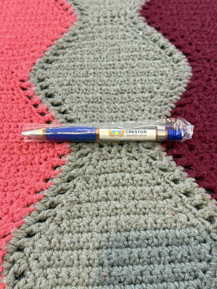 Crestor Drug Rep Pen Pharmaceutical Promotional Advertising Promo Pharma Blue