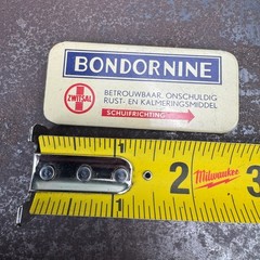 Vtg c.1960s BONDORNINE Advertising Medical Tin – GERMAN – EMTPY / NO CONTENTS