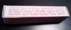 ANTIQUE medical pharm.CHEM.FABRIK VON HEIDEN „Gastro-Sil B“-20 tabl.in unop.vial
