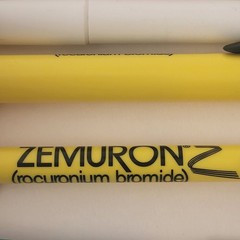 Pharmaceutical Drug Rep Pen Lot (7) Lidoderm Zemuron Zoloft Skelaxin Collectible