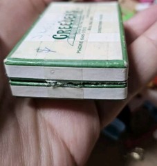 Vtg 1963 Greevers DRUG Store Prescription Drug Pill Box Chilhowie Virginia C27
