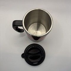 2 Risperdal Pharmaceutical Drug Rep Red Insulated Travel Coffee Mugs W/Lids NEW