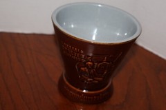Ceramic William Proctor Mortar Only Schering Secundum Artum Brown Ex. Condition