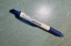 KLONOPIN WAFERS Clonazapam Blue & White Plastic Ball Point-Pharmaceutical Promo